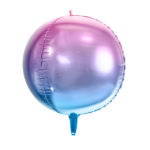 ballon violet et bleu