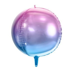Ballon Sirène, violet et bleu