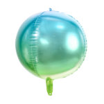 Ballon sirene vert et bleu
