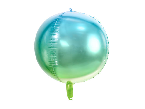 Ballon sirene vert et bleu