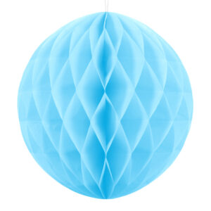 Pompon boule bleu ciel 40 cm