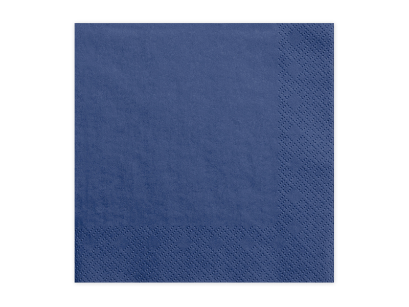 Serviettes bleu marine