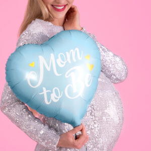 Ballon “mom to be” bleu