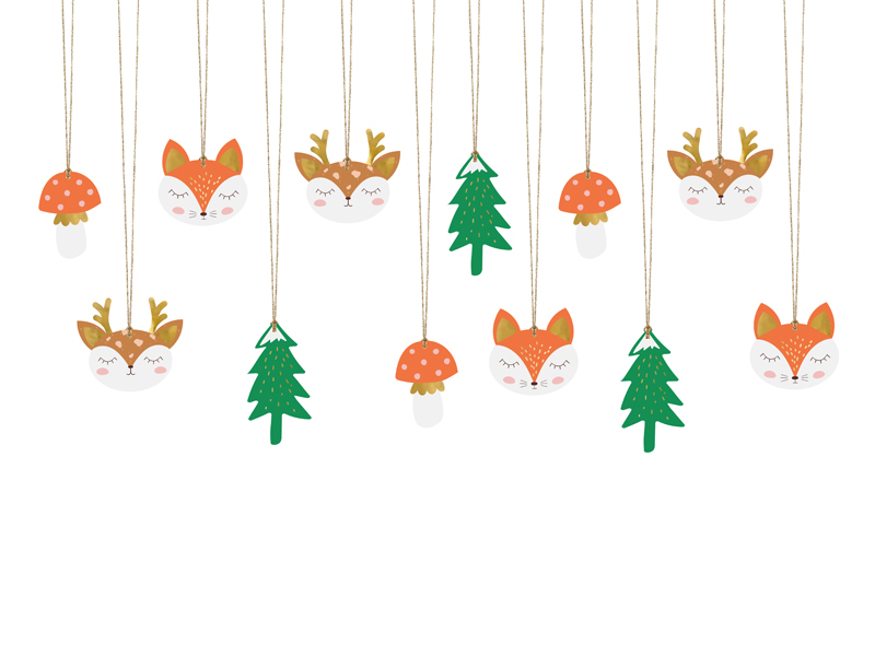 gift tag forest