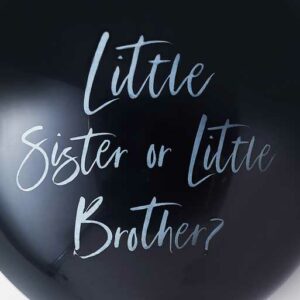 Ballon Gender Reveal “Little Brother or Sister” -90cm