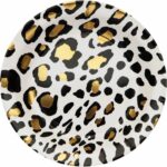 8 Assiettes léopard