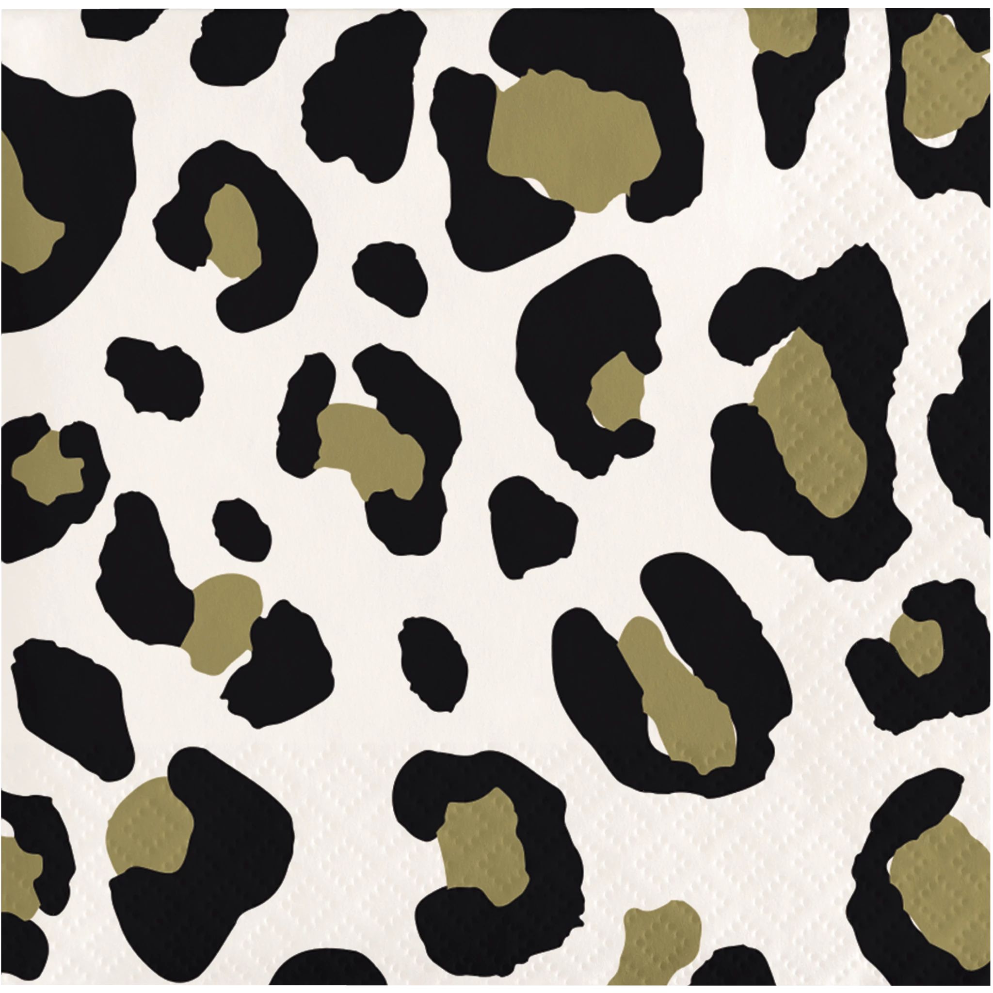 16 serviettes léopard